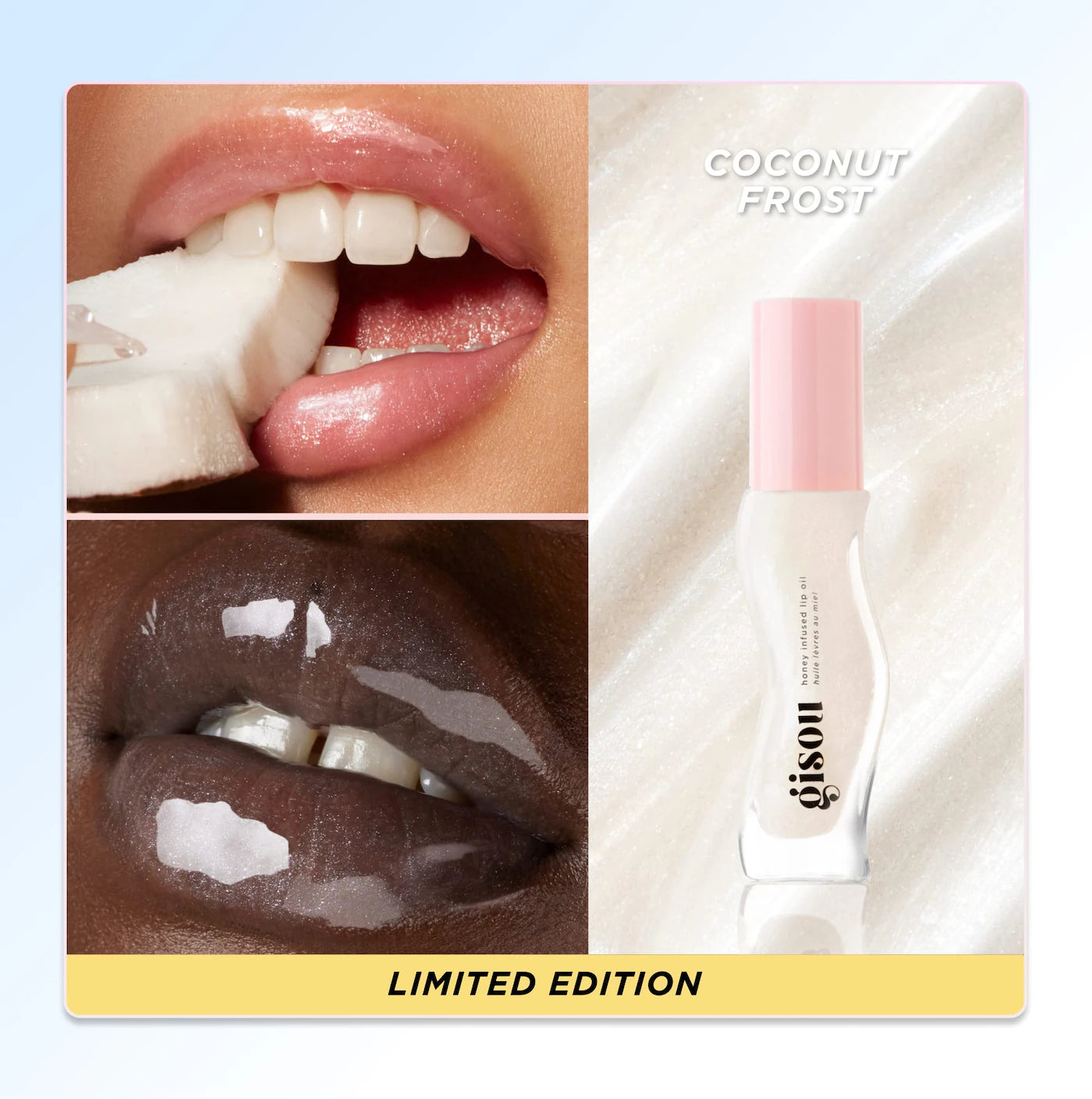 Pre Venta: Gisou | Honey Infused Hydrating Lip Oil | Coconut Frost