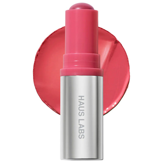 Pre Venta: HAUS LABS BY LADY GAGA | Color Fuse Longwear Hydrating Glassy Lip + Cheek Blush Balm Stick | Glassy Rosette