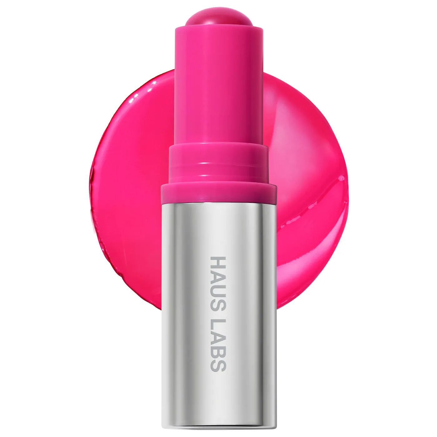 HAUS LABS BY LADY GAGA | Color Fuse Longwear Hydrating Glassy Lip + Cheek Blush Balm Stick | Glassy Pitaya