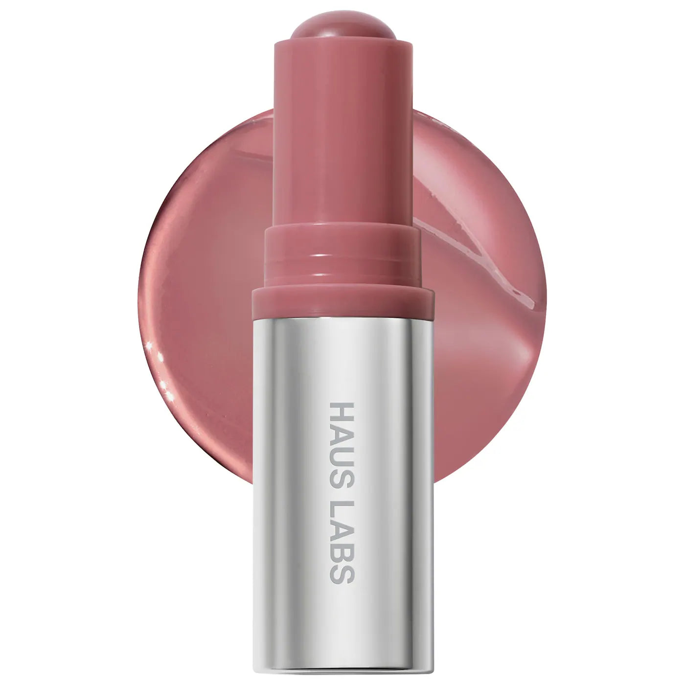 HAUS LABS BY LADY GAGA | Color Fuse Longwear Hydrating Glassy Lip + Cheek Blush Balm Stick | Glassy Hibiscus