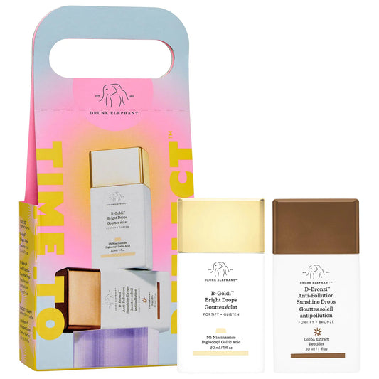 Sephora Sale: Drunk Elephant | Time to Reflect™ Bronze and Brighten Serum Duo