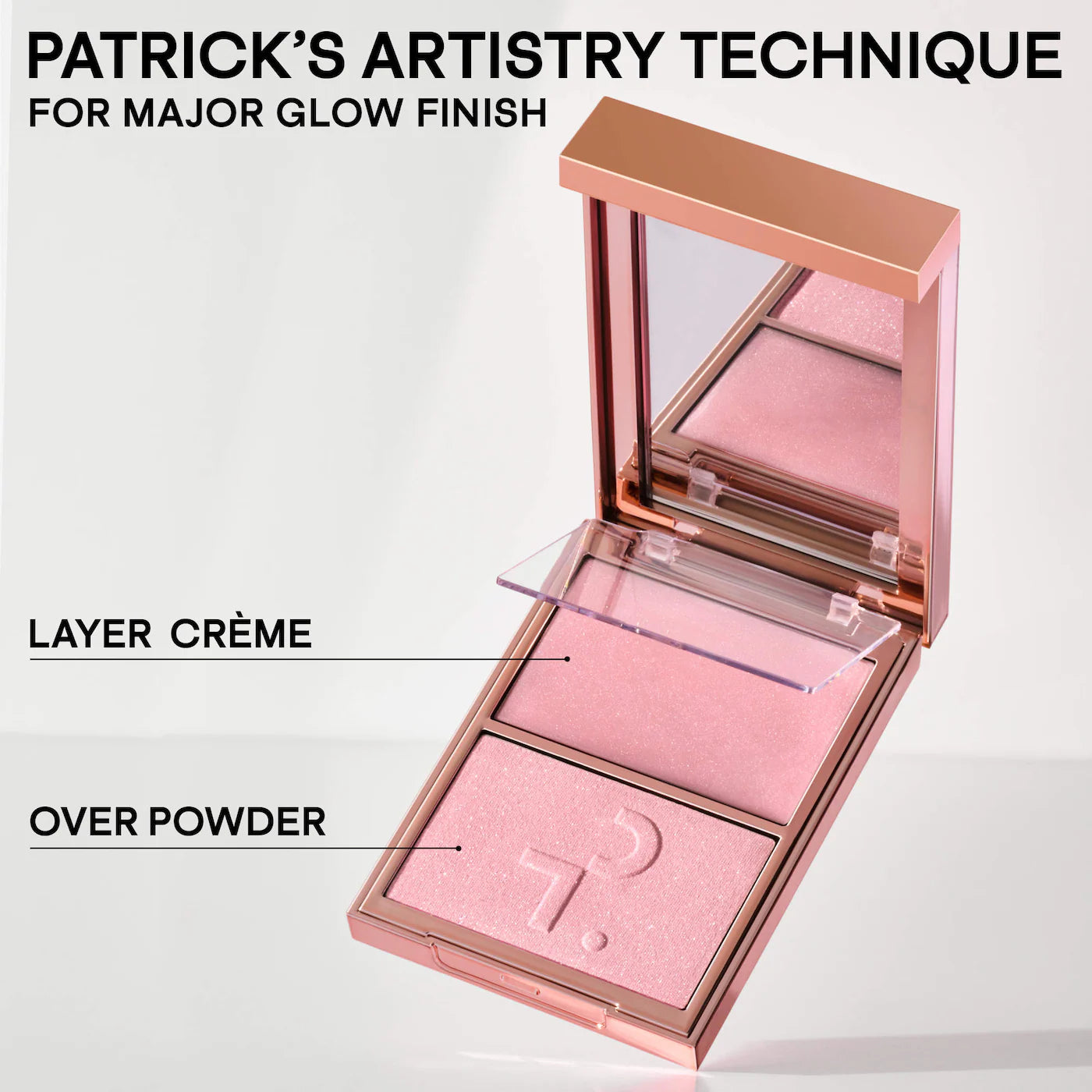 Pre-orden: PATRICK TA | Major Glow Creme & Powder Light Reflecting Translucent Highlighter Duo