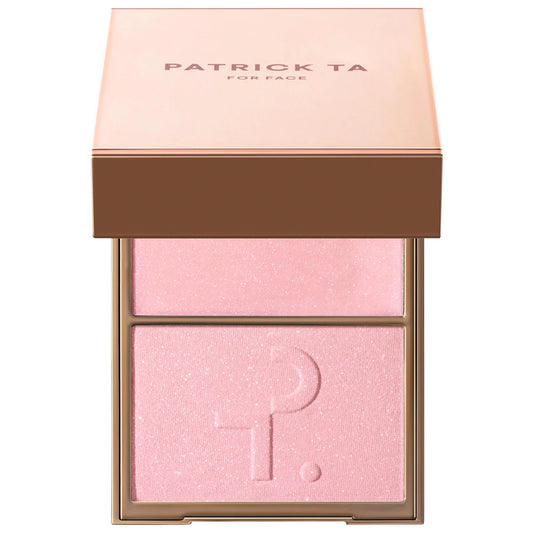 PATRICK TA | Major Glow Crème & Powder Light Reflecting Translucent Highlighter Duo | Baby