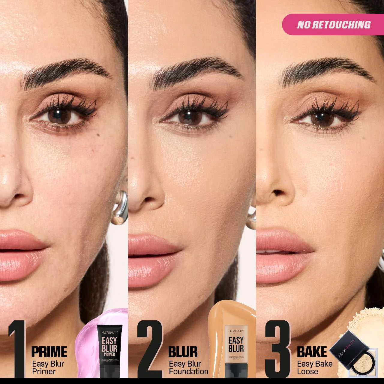 Pre-orden: HUDA BEAUTY | Easy Blur Silicone-Free Smoothing & Pore-Minimizing Primer