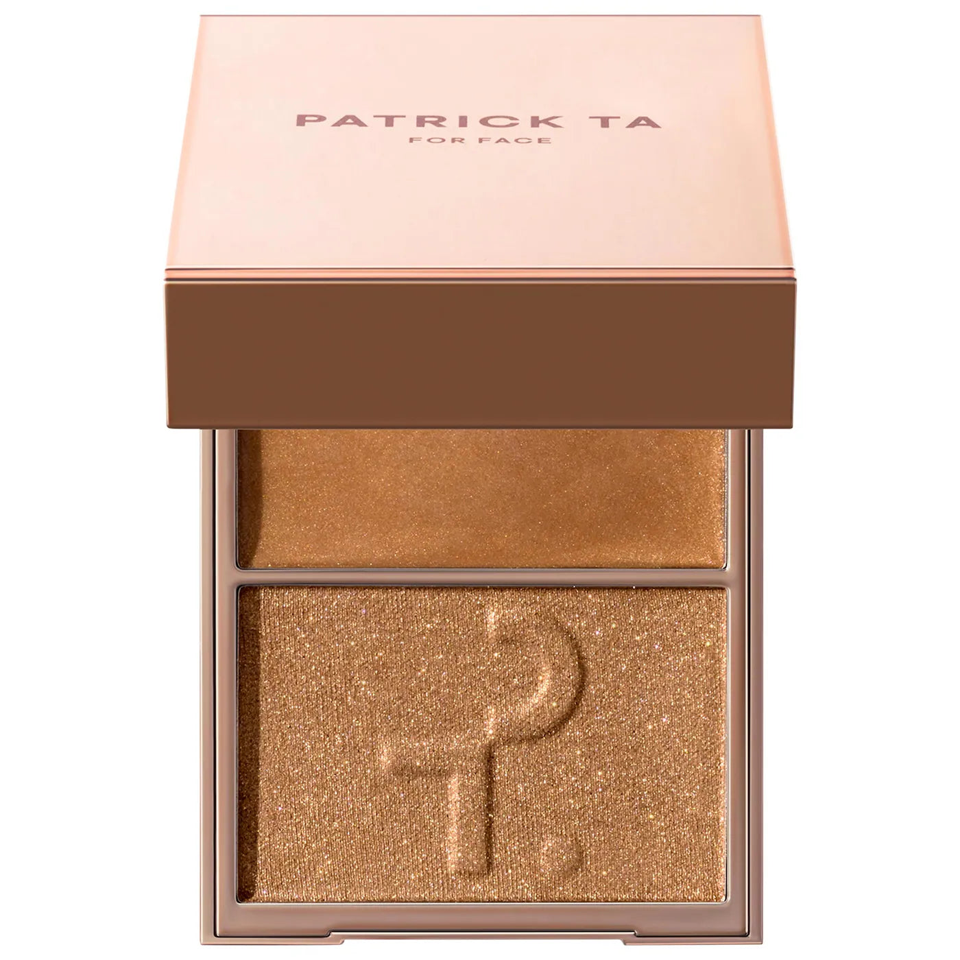 PATRICK TA | Major Glow Crème & Powder Light Reflecting Translucent Highlighter Duo | Honey