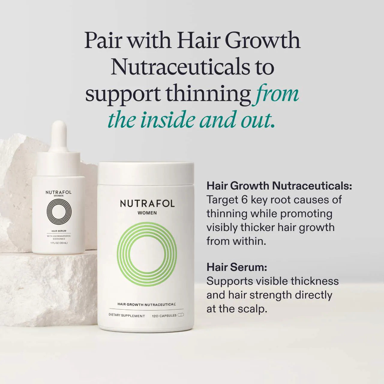 Pre-order: Nutrafol | Women’s Lightweight Thickening-Hair Serum for Thinning Hair