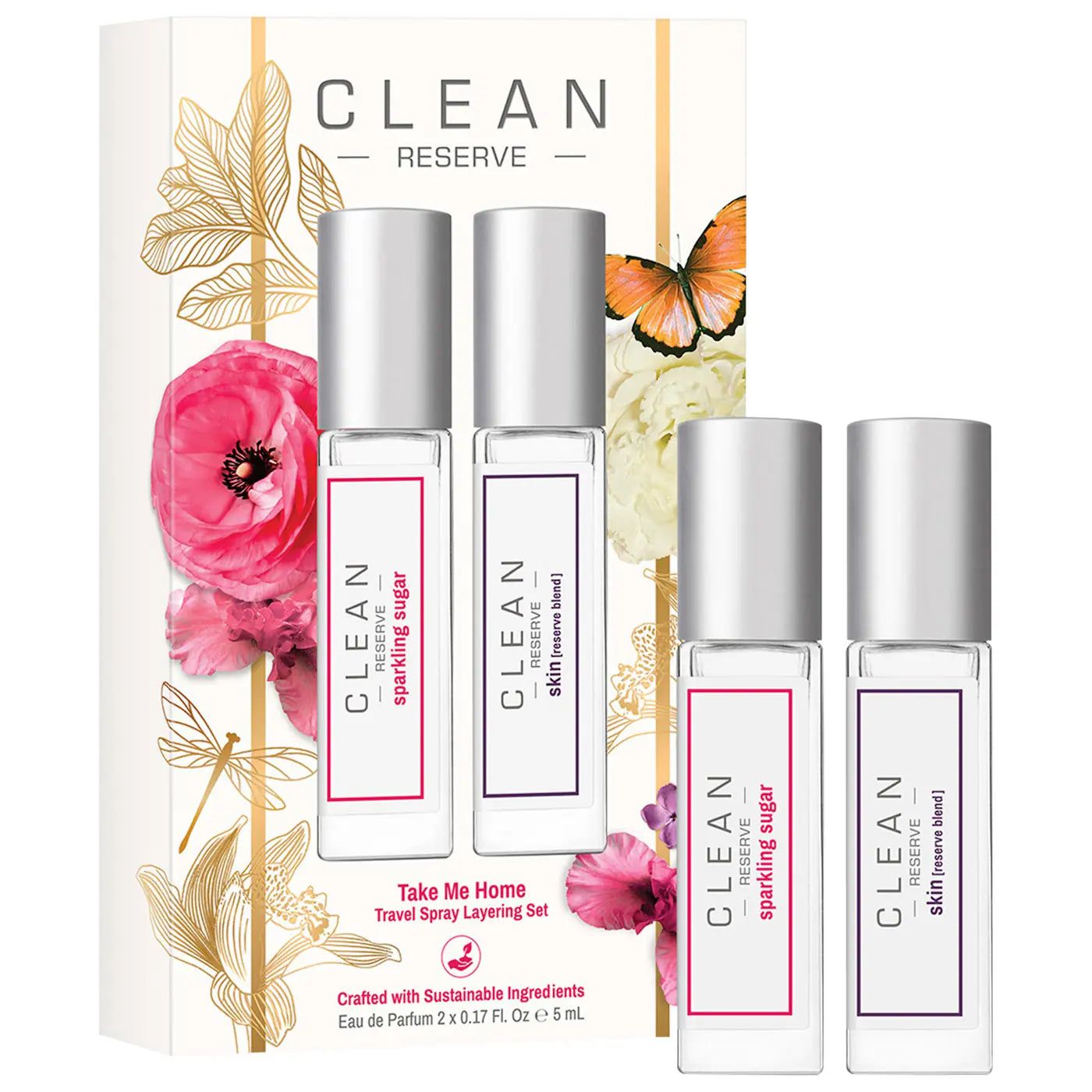 Pre-orden: CLEAN RESERVE | RESERVE Take Me Home Travel Spray Fragrance Duo Set