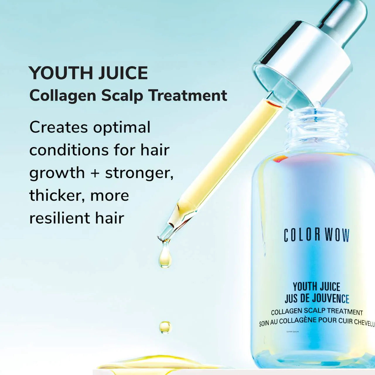 Pre Venta: COLOR WOW | Youth Juice Collagen Scalp Serum for Thinning Hair | 50 mL