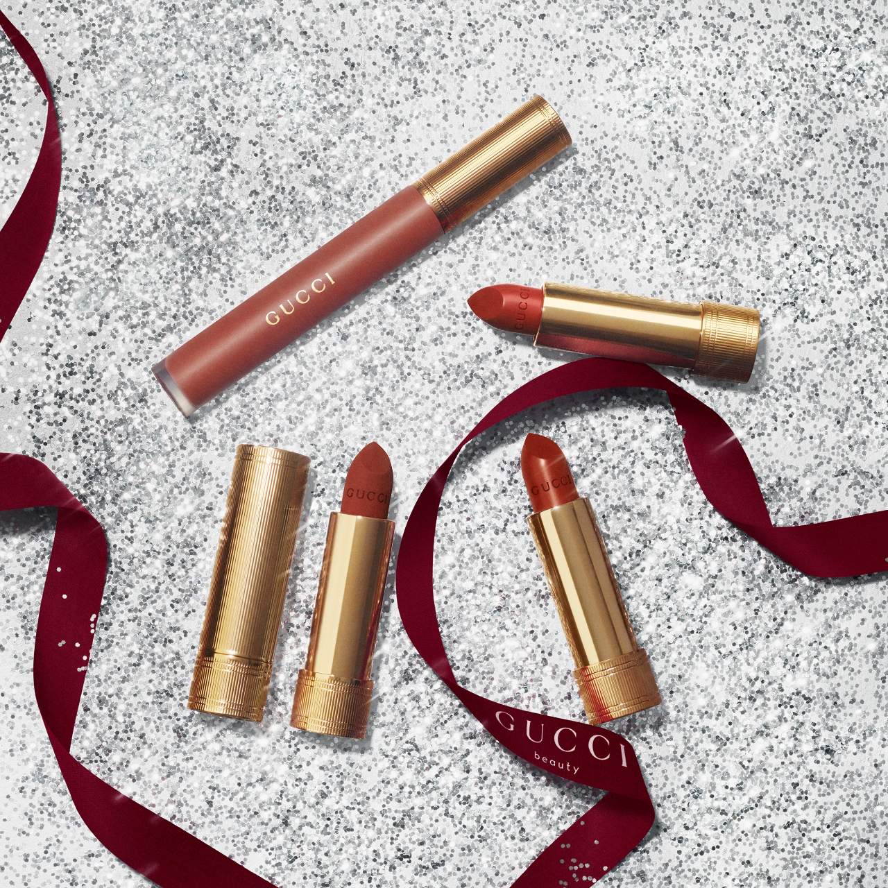 Pre Venta: Gucci | Mini Festive Matte Lipstick Gift Set