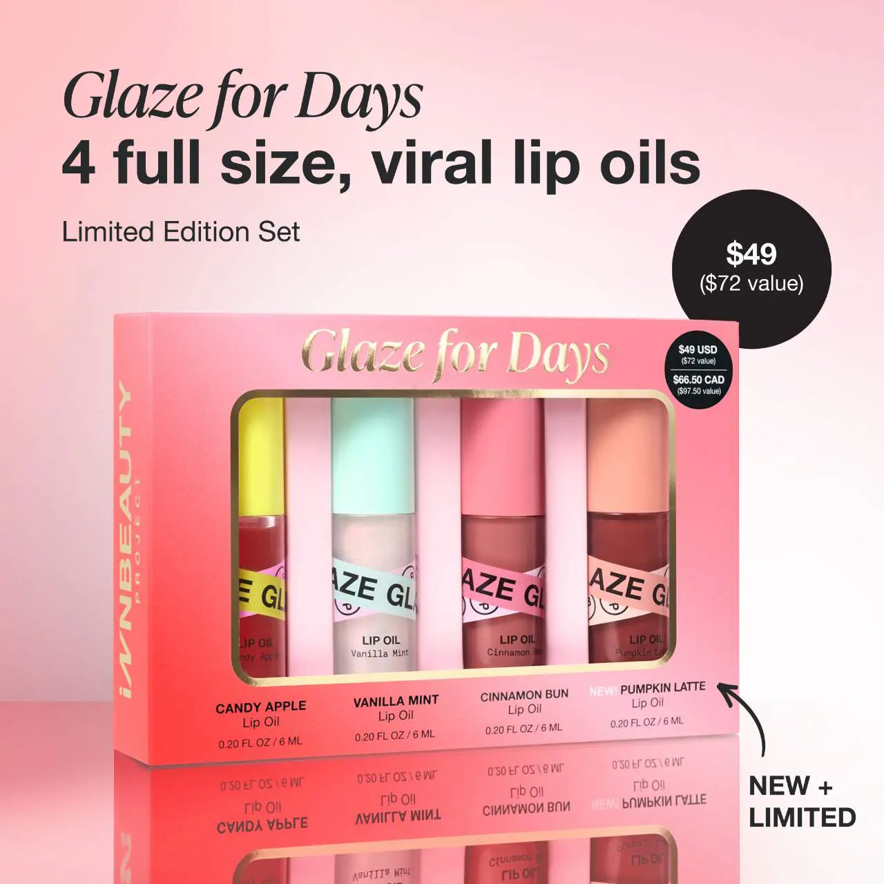 Pre Venta: iNNBEAUTY PROJECT | Glaze For Days Lip Oil Holiday Kit