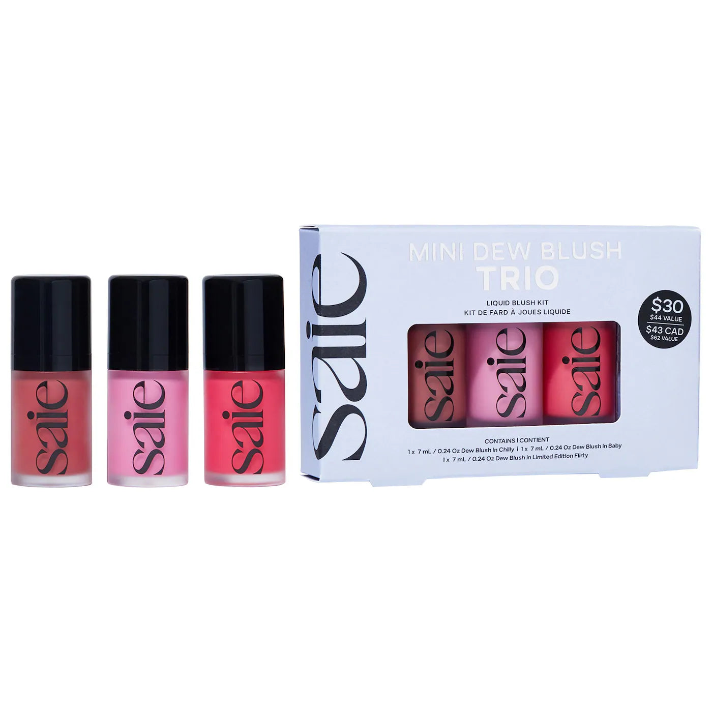 Saie | Mini Dew Blush Trio Set – VELVET MAKEUP MX