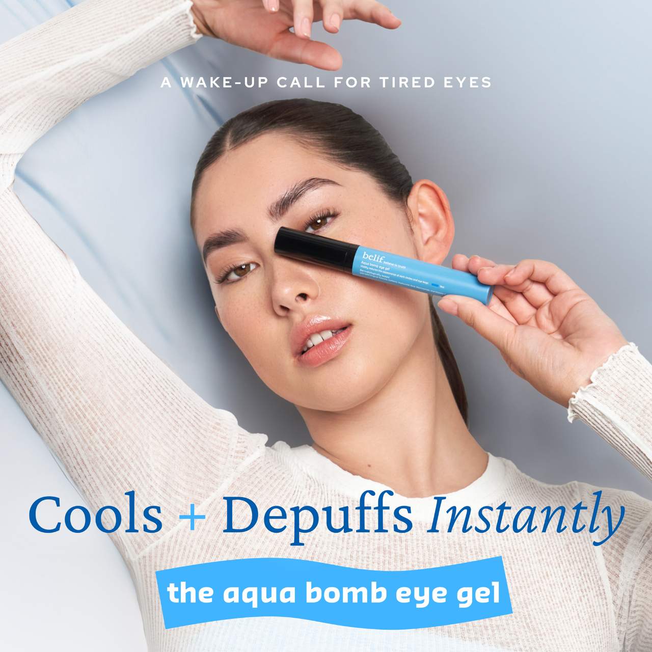 Pre-orden:  belif | Aqua Bomb Depuffing Eye Gel with Caffeine + Hyaluronic Acid