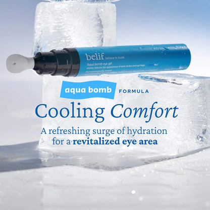 Pre-orden:  belif | Aqua Bomb Depuffing Eye Gel with Caffeine + Hyaluronic Acid