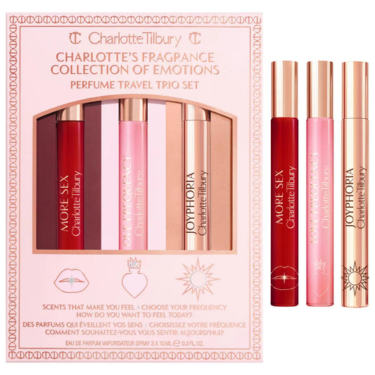 Pre Venta: Charlotte Tilbury | Collection of Emotions Eau de Parfum Travel Spray Trio Set