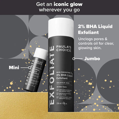 Pre Venta: Paula's Choice | Gold Standard 2% BHA Jumbo & Mini Set for Clear Skin