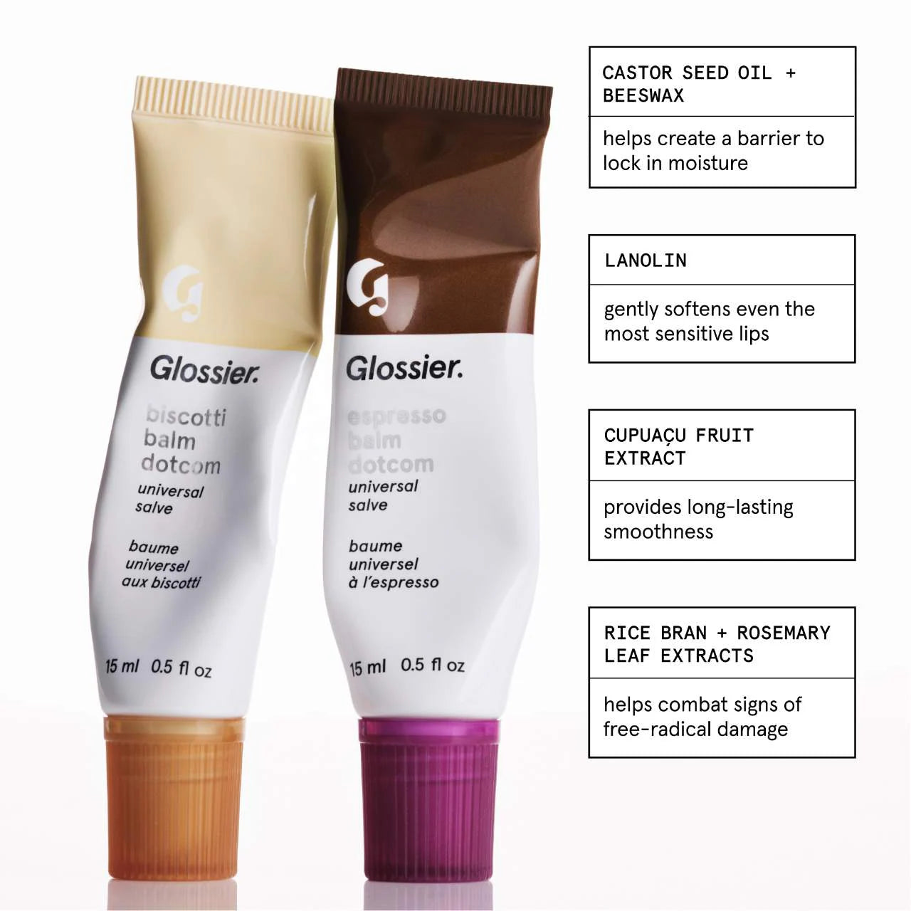 Pre Venta: Glossier | Limited Edition Biscotti and Espresso Balm Dotcom Duo