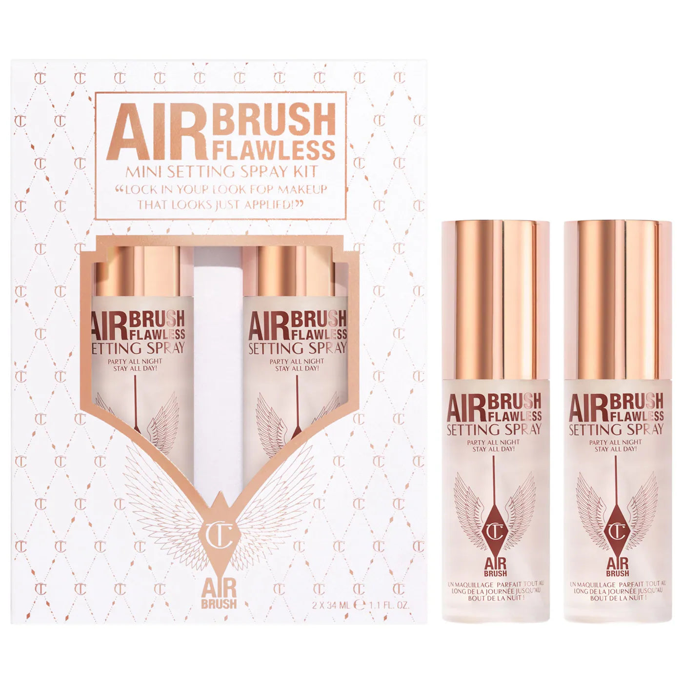 Pre Venta: Charlotte Tilbury Mini Airbrush Flawless Setting Spray Duo Set