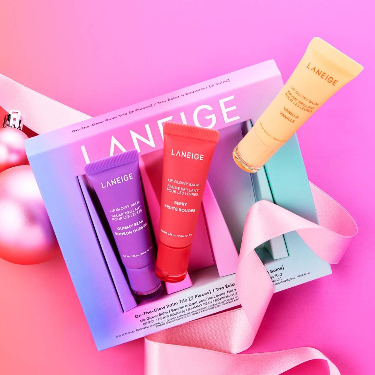 Pre Venta: LANEIGE | On-the-Glow Lip Balm Trio