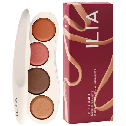 Pre-orden: ILIA | The Ethereal Baked Face Palette - Long-Wear Bronzer, Highlighter & Blush