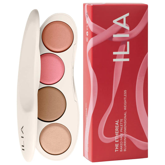 Pre-orden: ILIA | The Ethereal Baked Face Palette - Long-Wear Bronzer, Highlighter & Blush