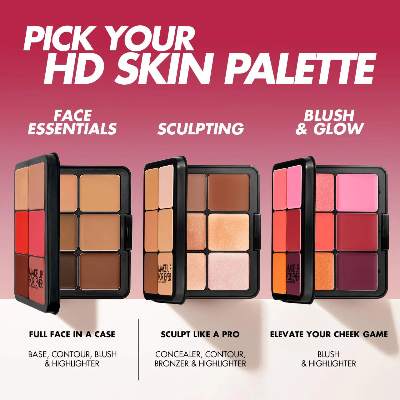 Pre Venta: MAKE UP FOR EVER | HD Skin Blush & Glow Longwear Cream Face Palette