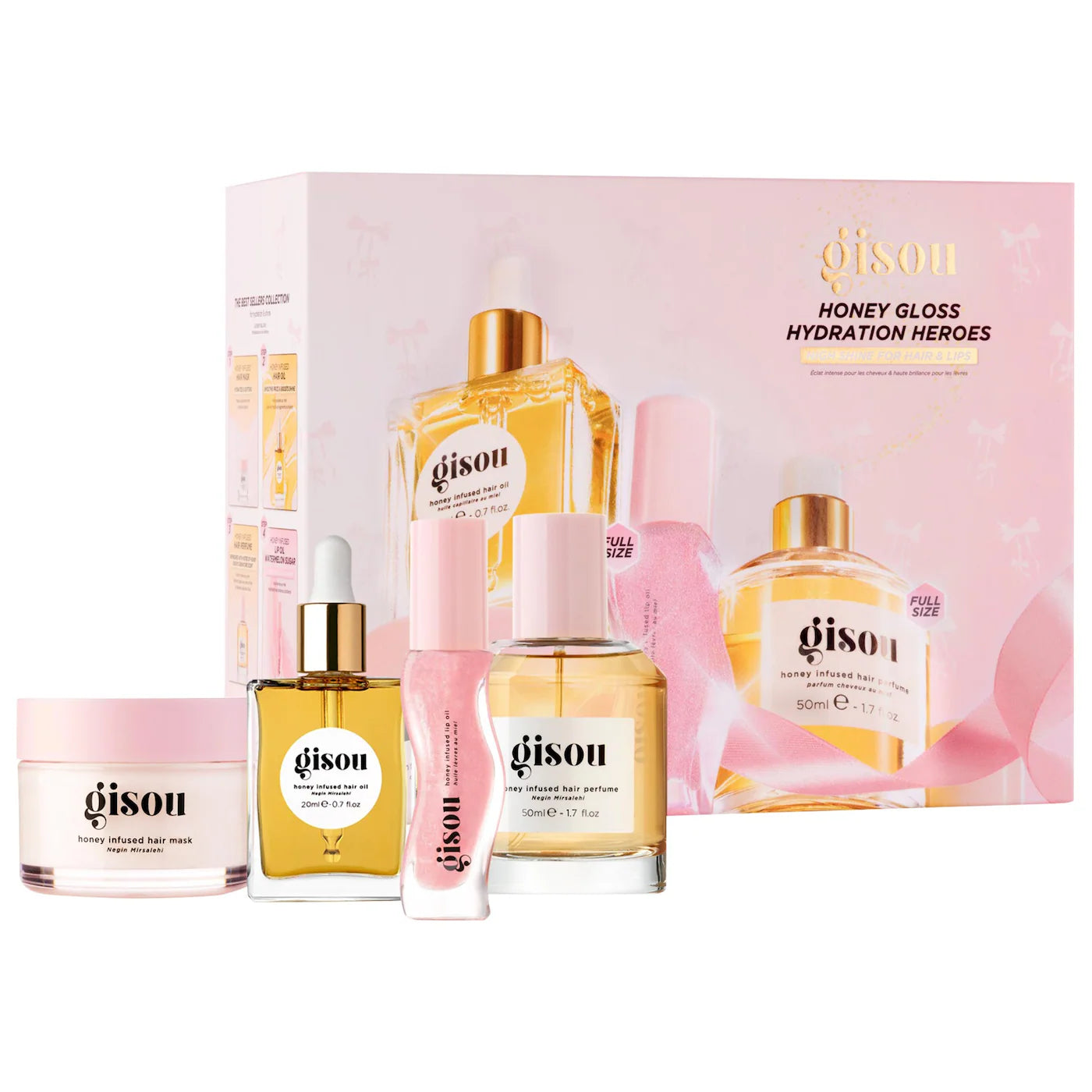 Pre Venta: Gisou | Honey Gloss Hydration Heroes Hair Value Set