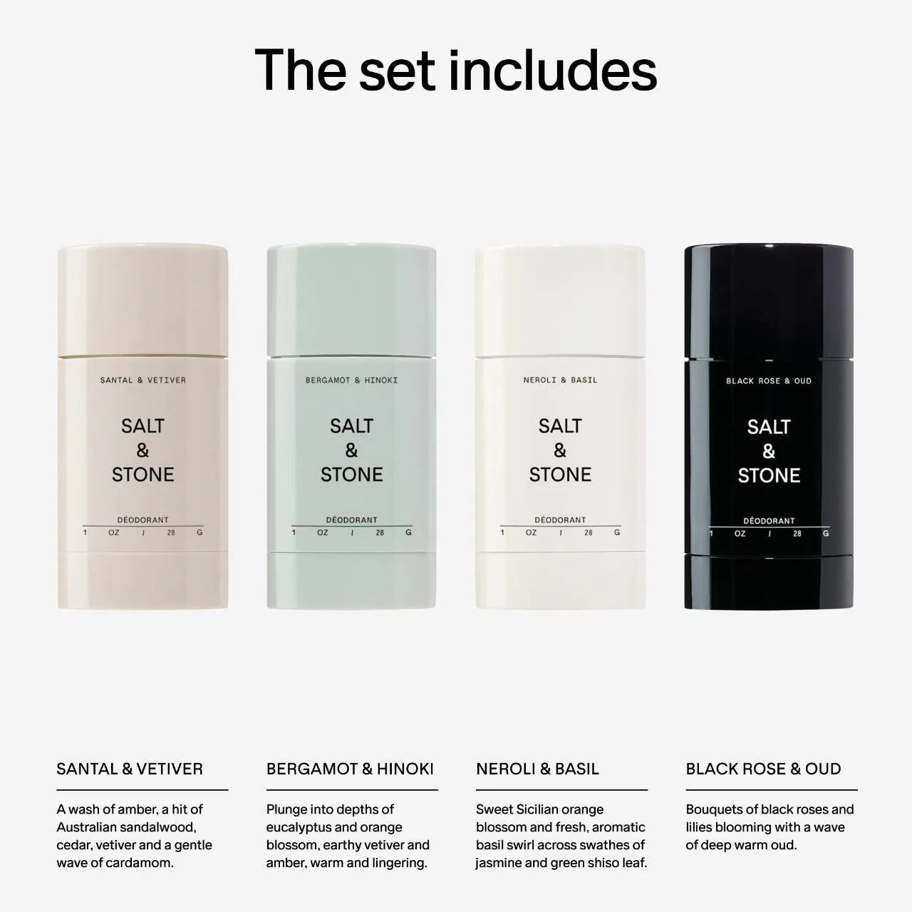 Pre Venta: Salt & Stone | Mini Deodorant Discovery Set