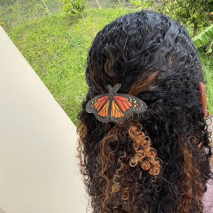 Pre-order: Chunks | Hair Barrette in Monarch Butterfly