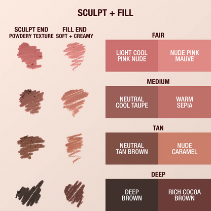 Pre orden: Charlotte Tilbury | Super Nudes Lip Cheat Contour Duo Lip Liner