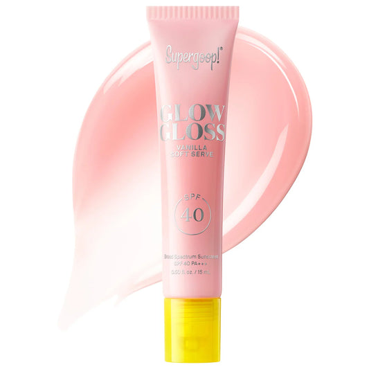 Pre-order: Supergoop! | Glow Gloss Lip Balm with Peptides and Shae Butter