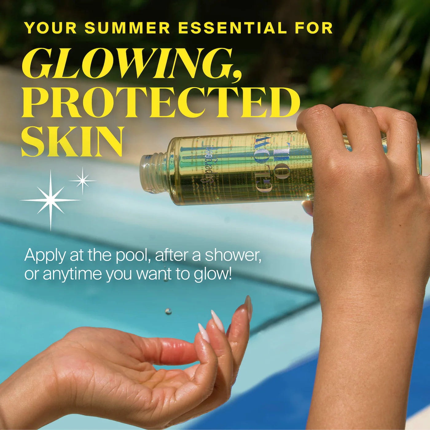 Pre-order: Supergoop! | Glow Oil SPF 50 Body Oil with Coconut, Vanilla & Fig