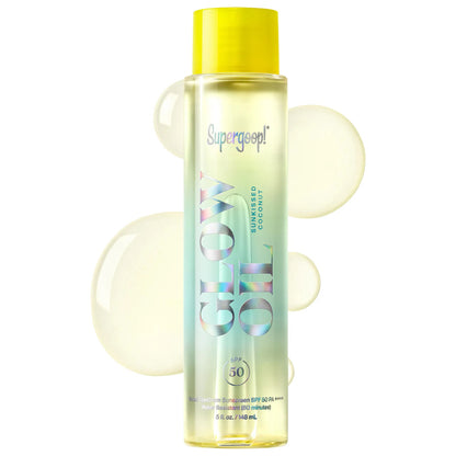 Pre-order: Supergoop! | Glow Oil SPF 50 Body Oil with Coconut, Vanilla & Fig