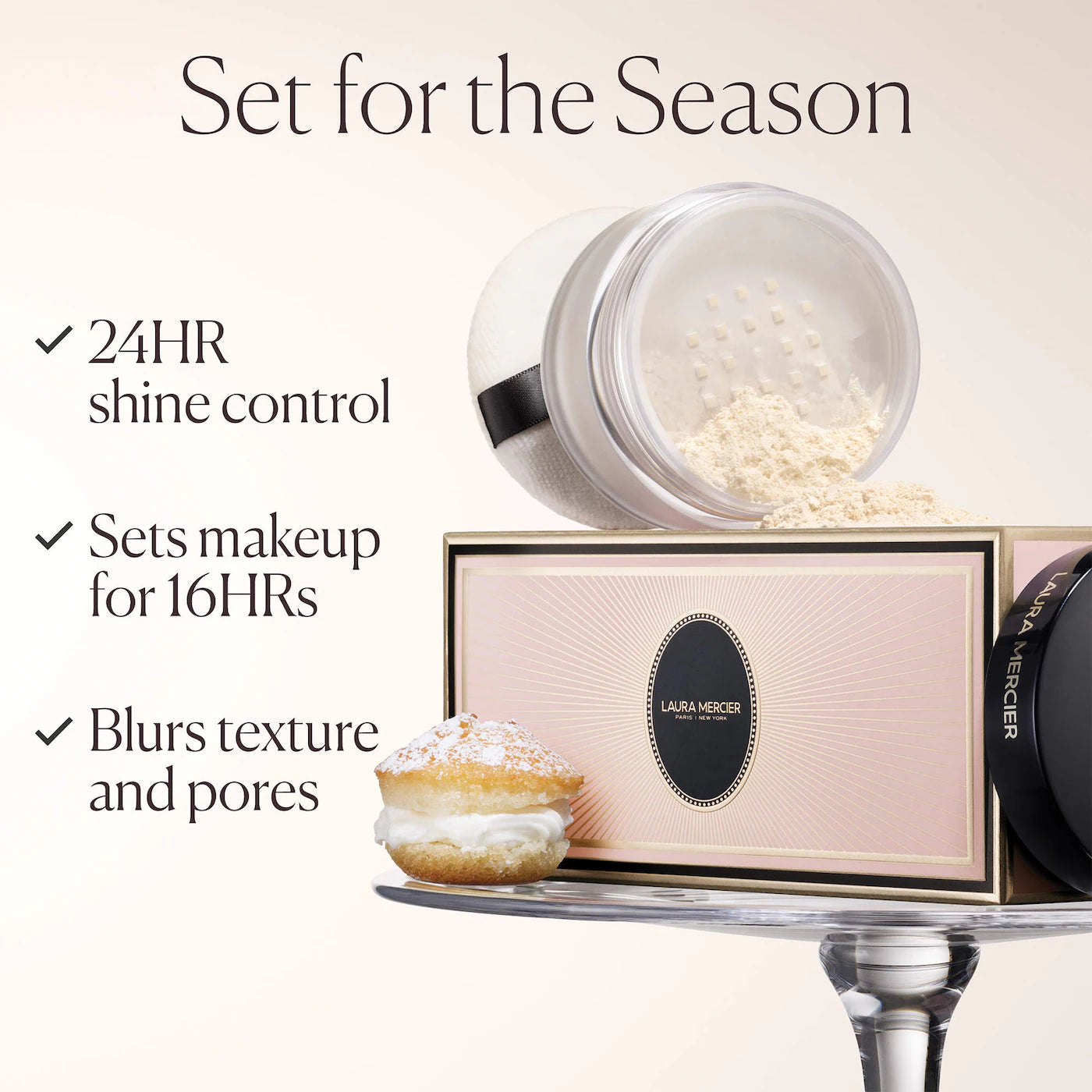 Pre-orden: Laura Mercier | Indulgent Icons Translucent Loose Powder & Velour Puff Duo Gift Set