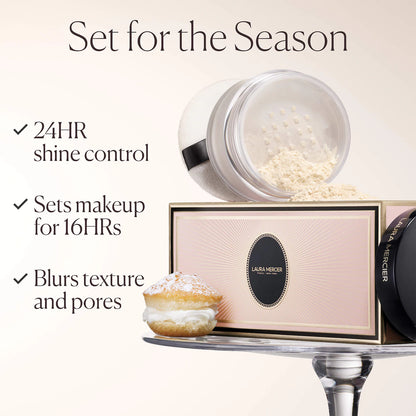 Pre-orden: Laura Mercier | Indulgent Icons Translucent Loose Powder & Velour Puff Duo Gift Set
