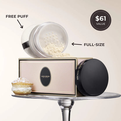 Pre-orden: Laura Mercier | Indulgent Icons Translucent Loose Powder & Velour Puff Duo Gift Set
