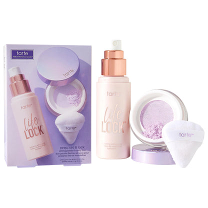 Pre-orden: tarte | prep, set & lock setting powder & spray duo