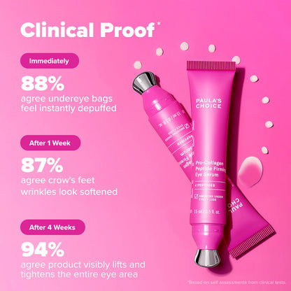 Pre-orden: Paula's Choice | Pro-Collagen Peptide Firming Eye Gel Serum to Depuff & Lift