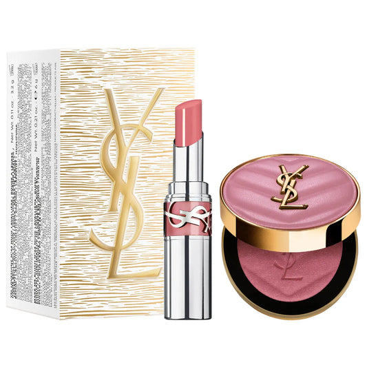 Pre-orden: Yves Saint Laurent | YSL Iconic Pink Make Me Blush & Loveshine Lip Oil Stick Set