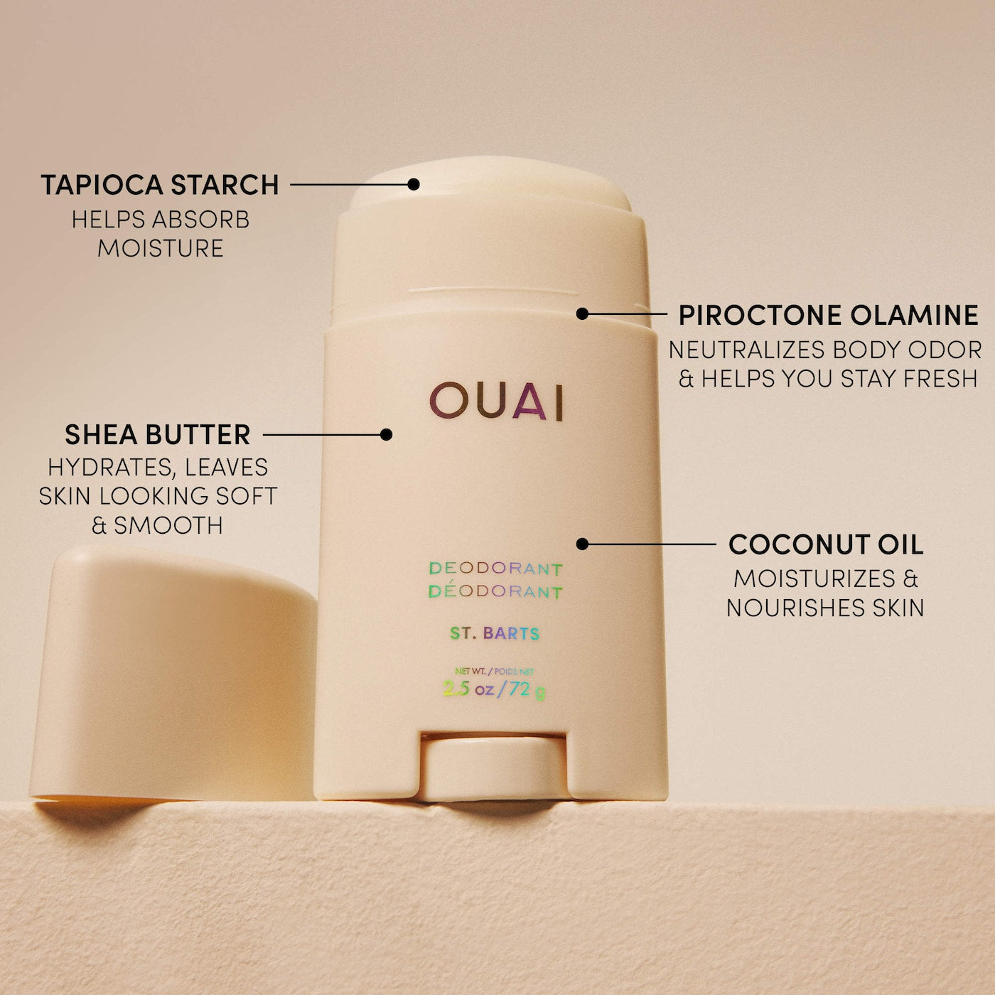 Pre-orden: OUAI | St. Barts Aluminum Free Deodorant