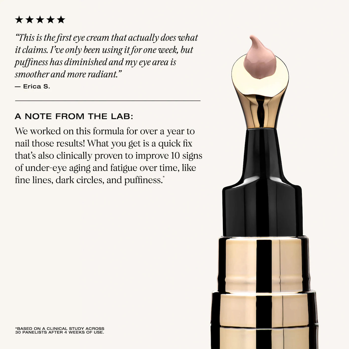 YSE Beauty | Wide Awake Brightening & Depuffing Eye Cream With Vitamin C & Caffeine (Crema para Contorno de Ojos Iluminadora y Desinflamante con Vitamina C y Cafeína) | Pre-orden