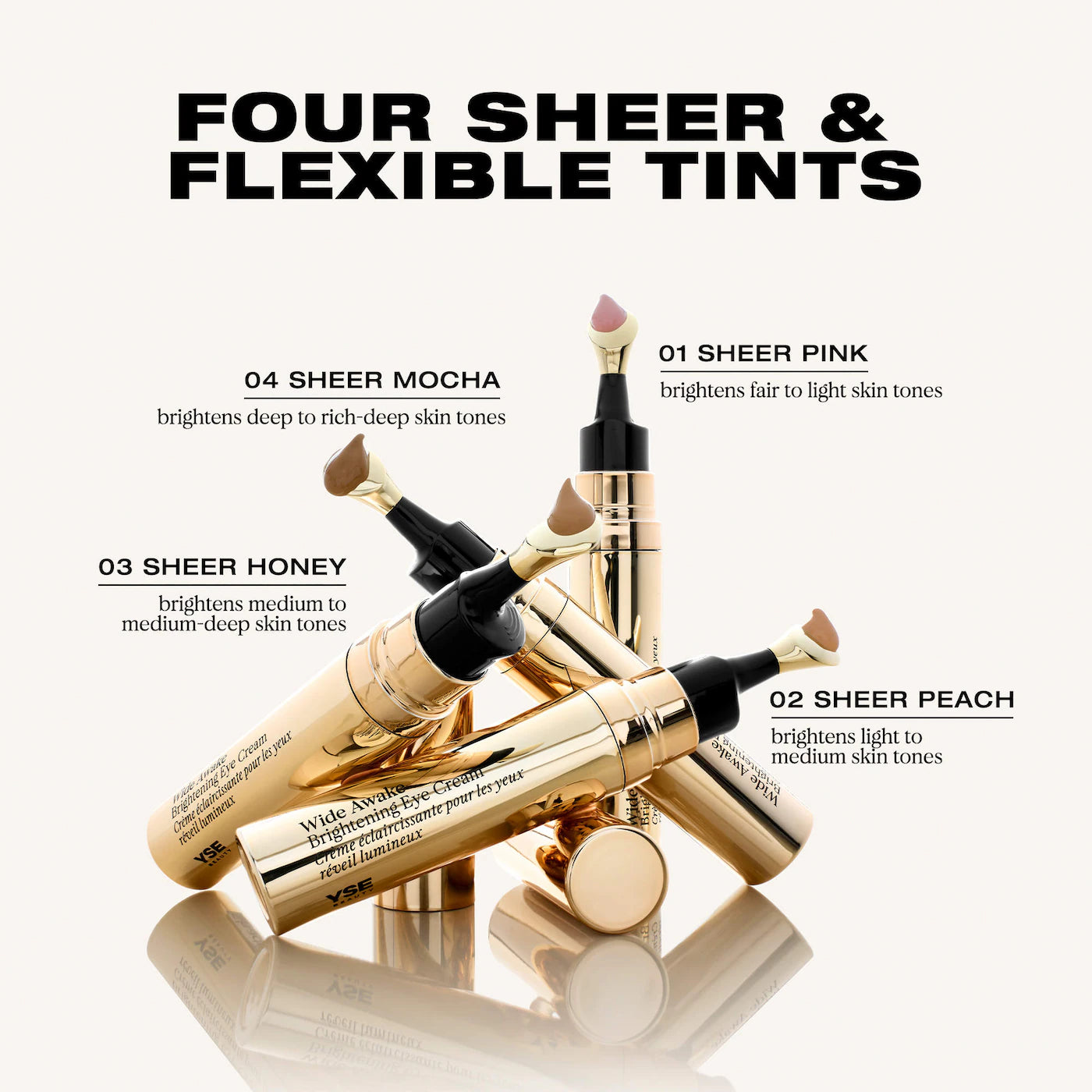 YSE Beauty | Wide Awake Brightening & Depuffing Eye Cream With Vitamin C & Caffeine (Crema para Contorno de Ojos Iluminadora y Desinflamante con Vitamina C y Cafeína) | Pre-orden