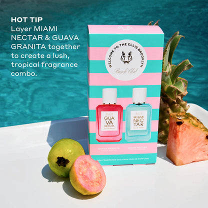 Pre-orden: Ellis Brooklyn | BEACH CLUB Fragrance Mini Duo with Pink Pineapple and Guava Perfume Gift Set