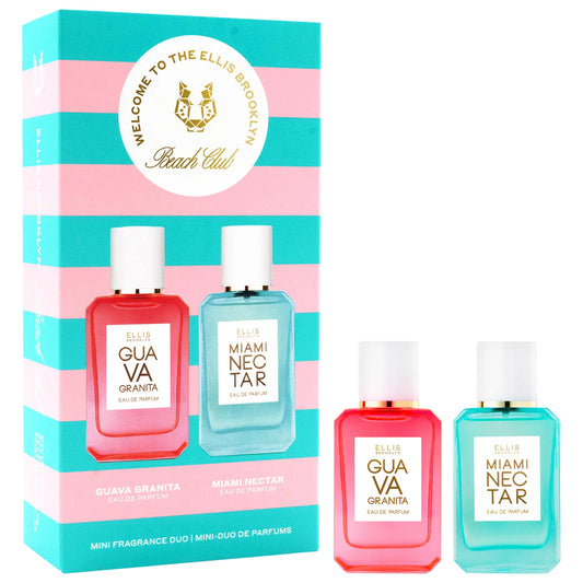 Pre-orden: Ellis Brooklyn | BEACH CLUB Fragrance Mini Duo with Pink Pineapple and Guava Perfume Gift Set
