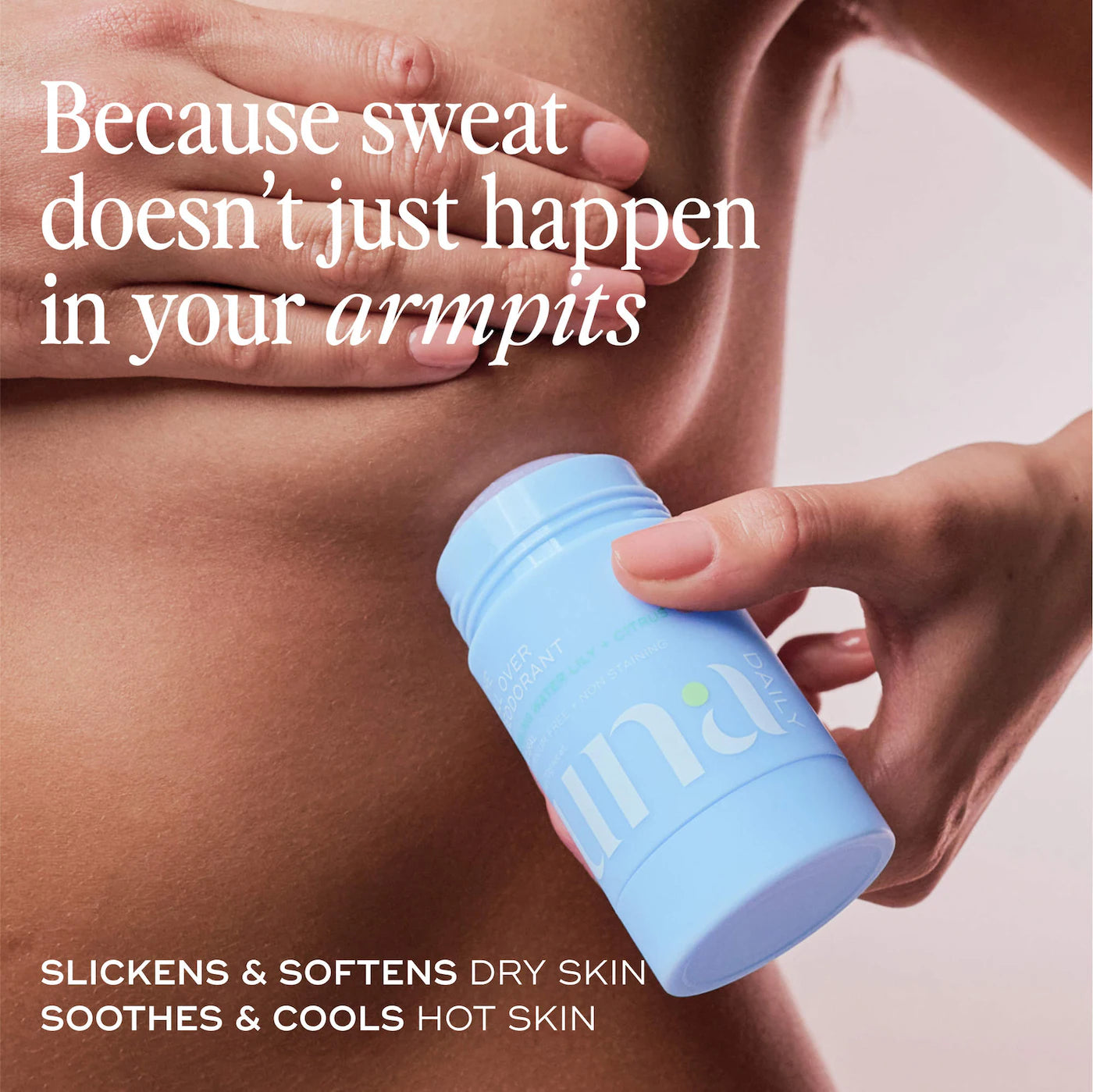 Pre-orden: Luna Daily | The Cooling All Over Deodorant™ - Extra-strength, Natural, Non-Staining, Aluminum Free Body Deodorant Stick