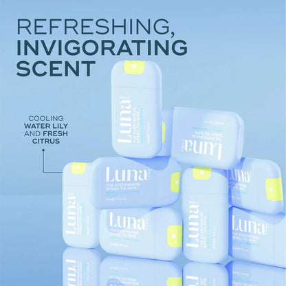 Pre-orden: Luna Daily | The Everywhere Spray-to-Wipe 30ml - Cooling Water Lily + Fresh Citrus