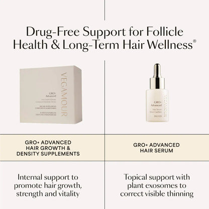 Pre-order: Vegamour | GRO+ Advanced Growth & Density Supplements for Hair Thinning and Loss