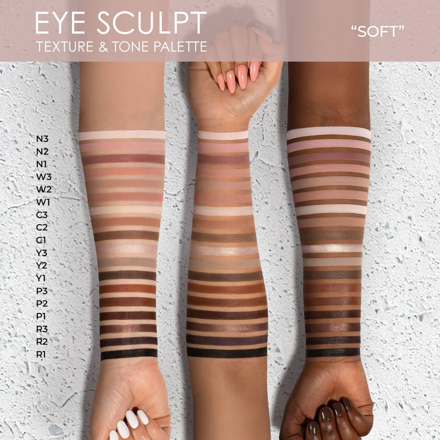 Pre-orden: NATASHA DENONA | Eye Sculpt Texture & Tone Eyeshadow Palette | Soft