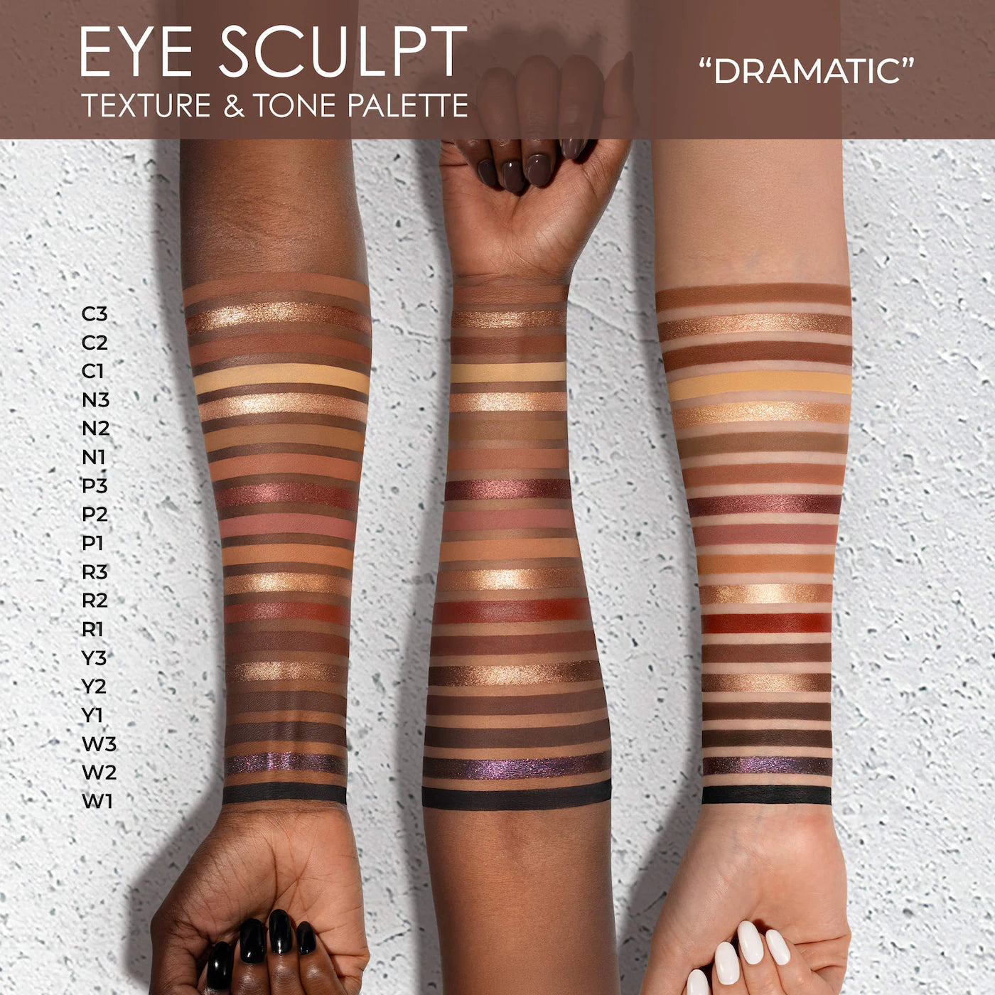 Pre-orden: NATASHA DENONA | Eye Sculpt Texture & Tone Eyeshadow Palette | Dramatic