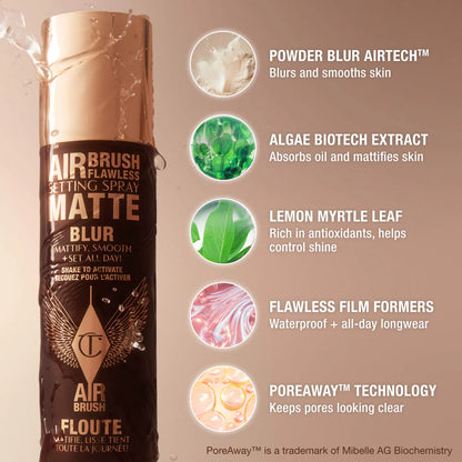 Pre-orden: Charlotte Tilbury | Airbrush Flawless Matte Blurring & Waterproof Setting Spray