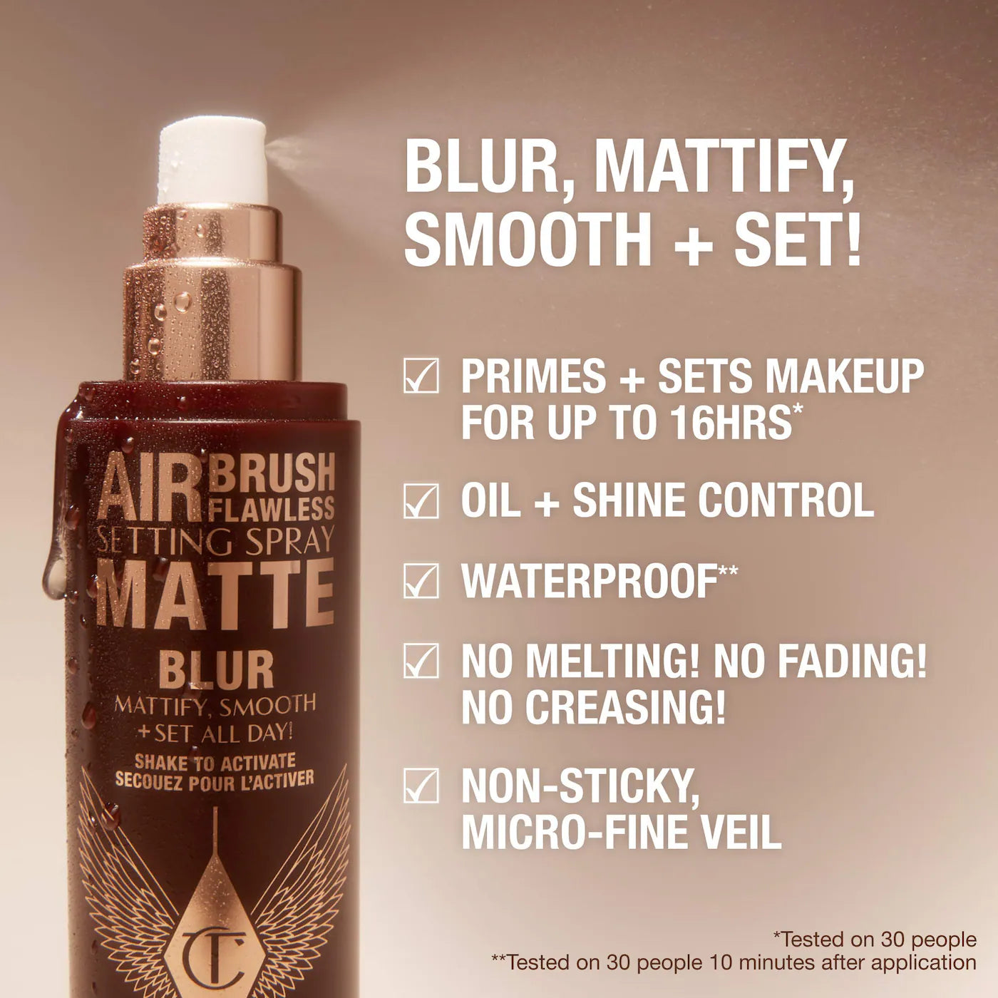 Pre-orden: Charlotte Tilbury | Airbrush Flawless Matte Blurring & Waterproof Setting Spray